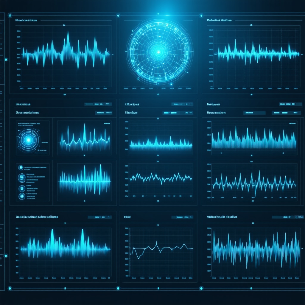 Futuristic medical dashboard displaying AI analytics for personalized Ozempic dosing with genetic and health data