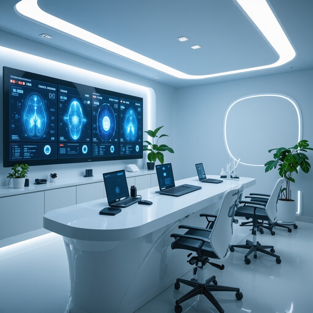 Healthcare professionals using AI and digital tools to tailor Ozempic treatment in a modern clinic setting