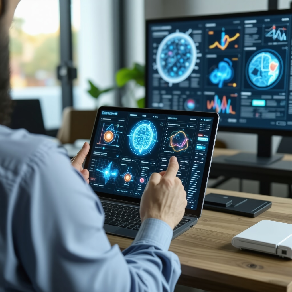 Patient and healthcare provider using AI analytics and biometric data on digital devices during telehealth Ozempic consultation