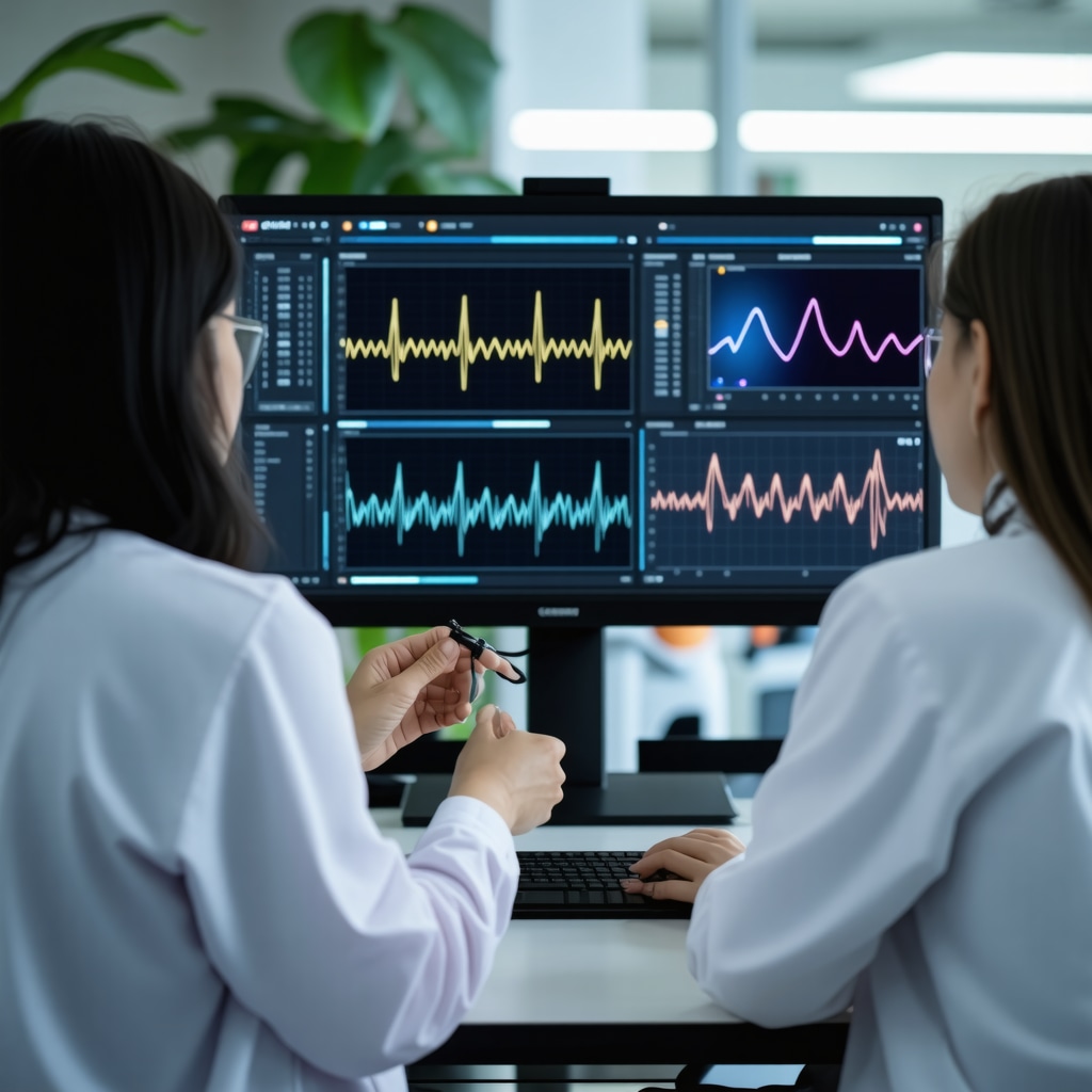 Doctors collaborating on personalized Ozempic treatment using genetic and clinical data