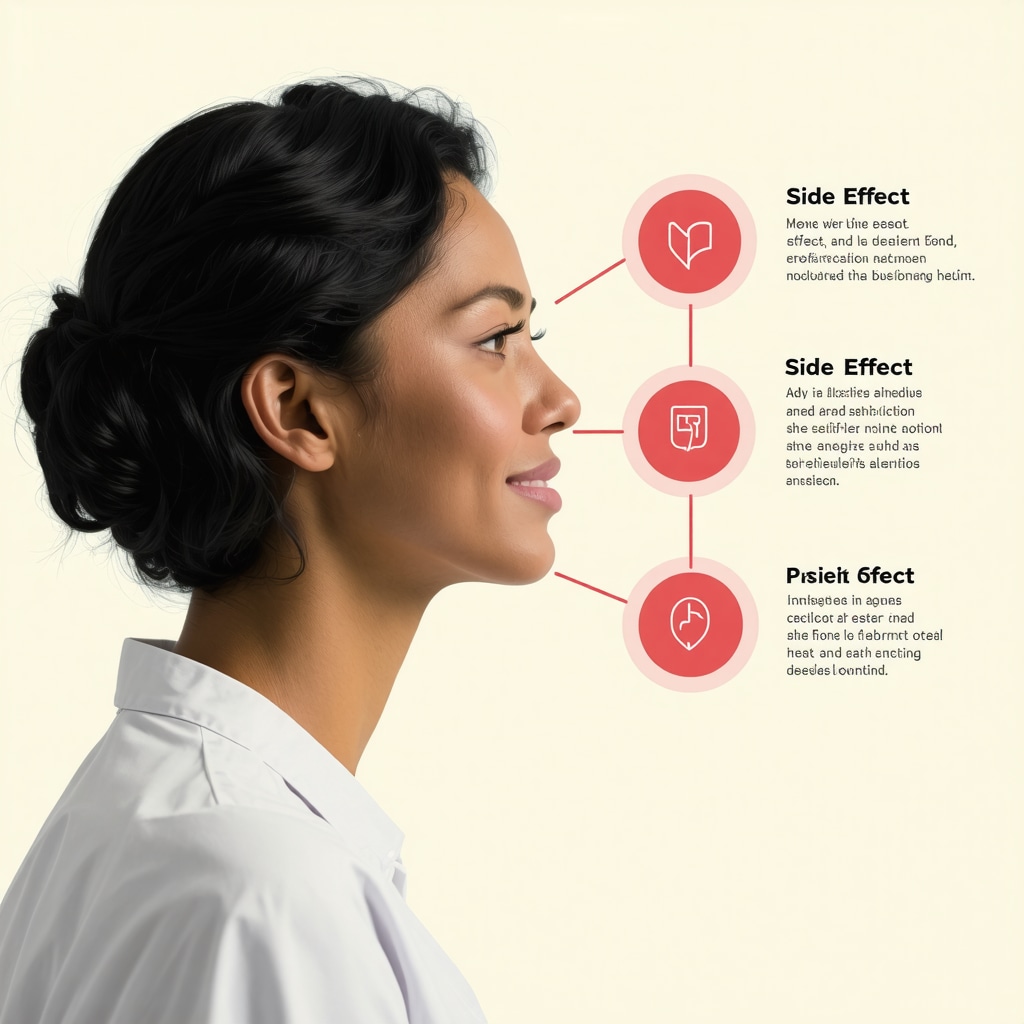 Infographic showing personalized Ozempic dosing schedules, side effect mitigation tactics, and patient monitoring in clinical weight loss treatment