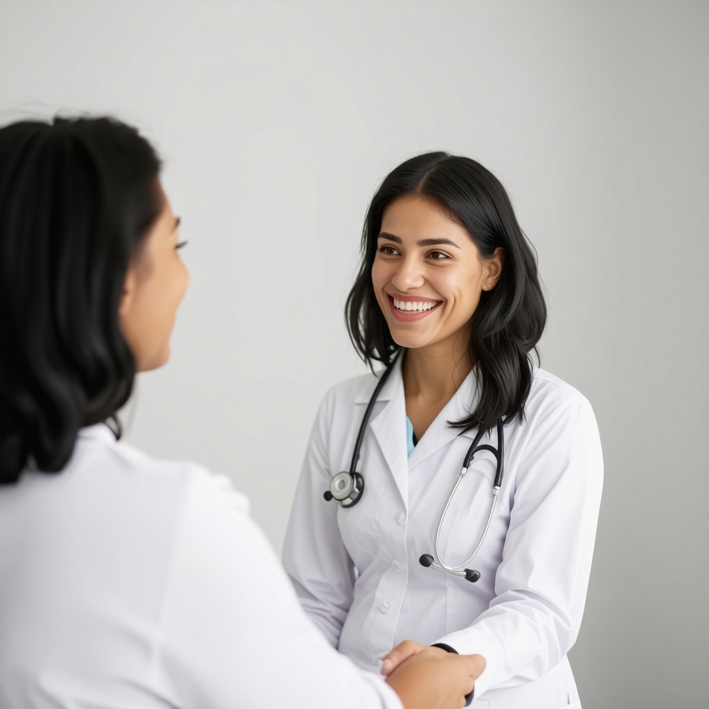 Medical professional and patient discussing Ozempic weight loss treatment plan in clinic