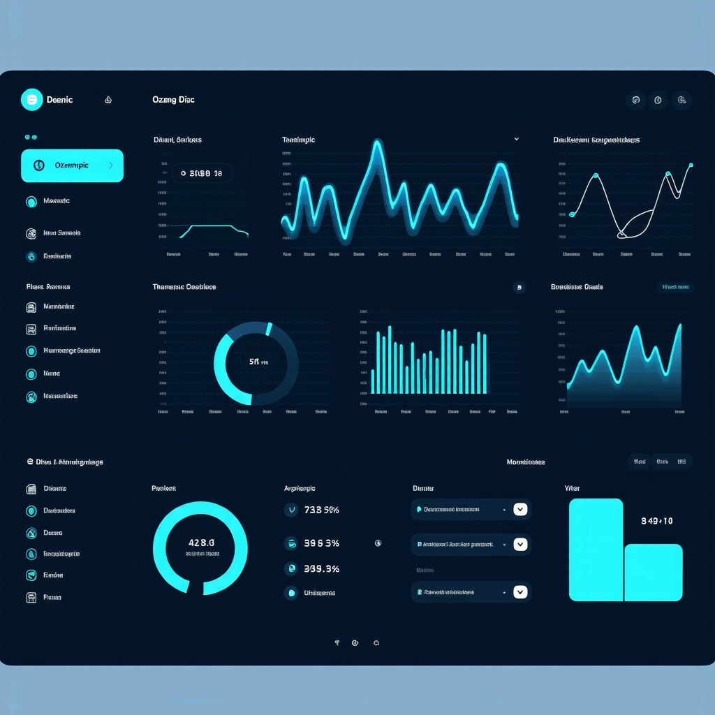 Digital health dashboard showing AI analytics and pharmacogenomic data for Ozempic dosing