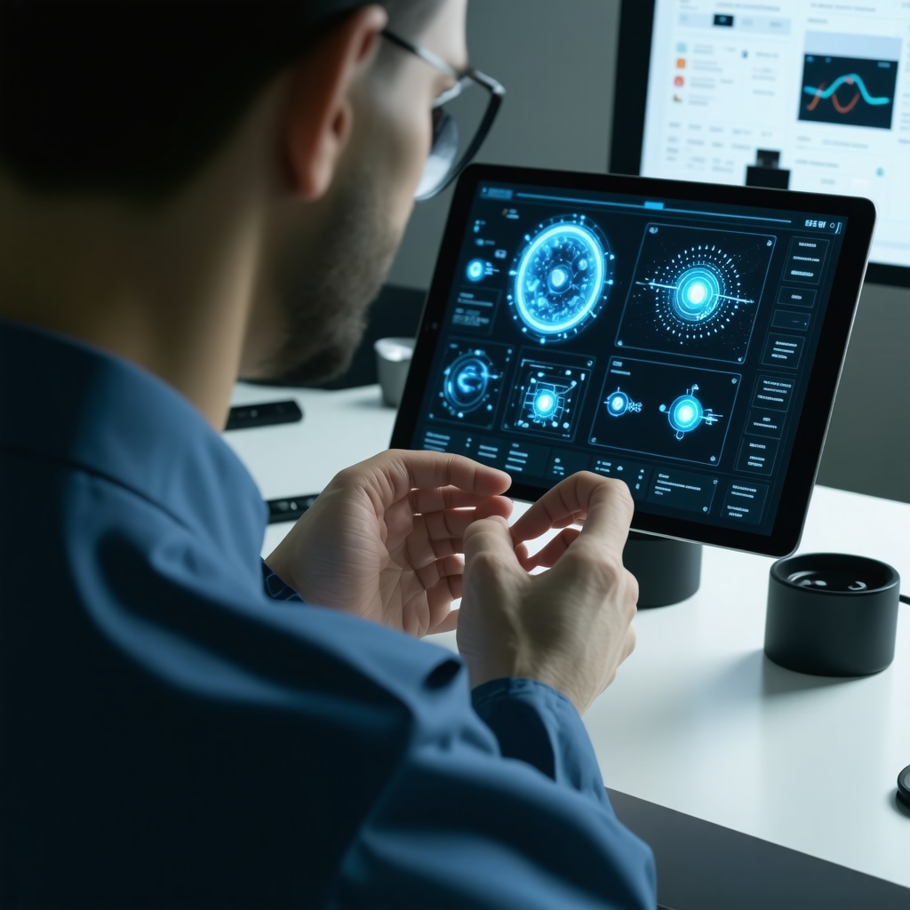 Physician analyzing AI-powered data from wearable biosensors for personalized Ozempic dosing in fat loss treatment