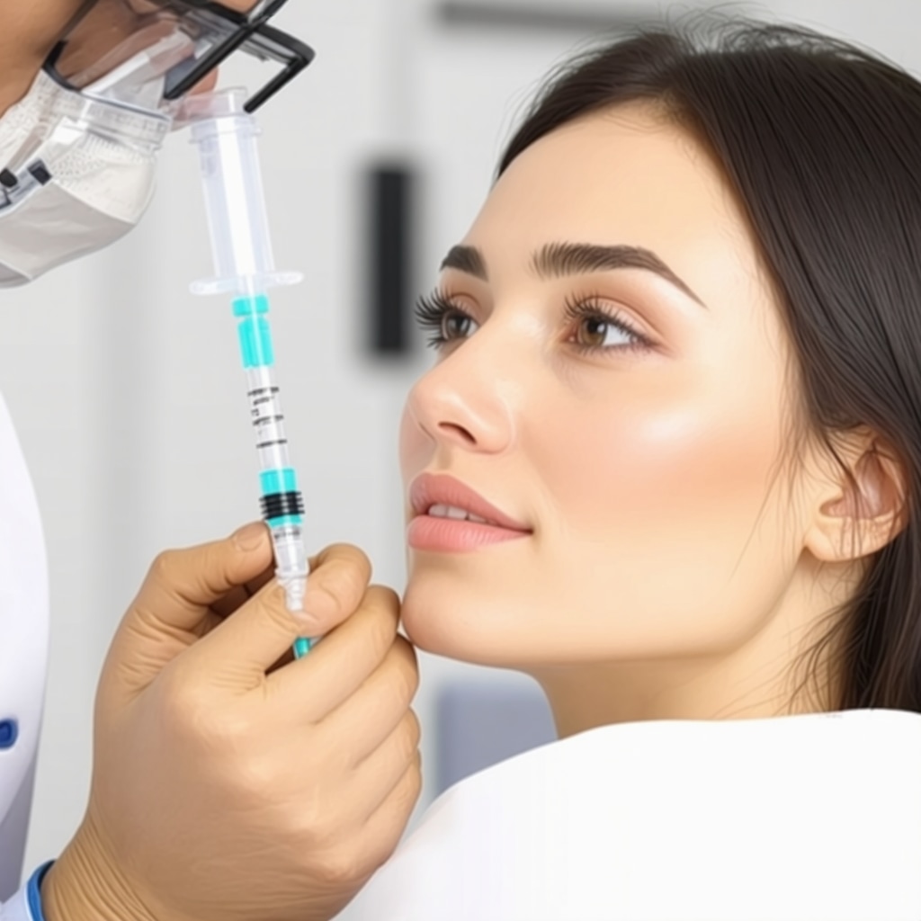 Healthcare professional showing patient how to rotate Ozempic injection sites and care for skin