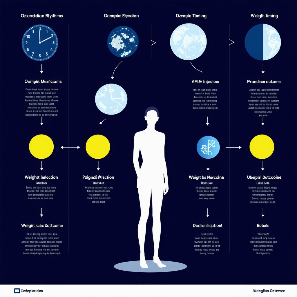 Infographic illustrating circadian rhythms impact on Ozempic effectiveness and personalized weight loss strategies