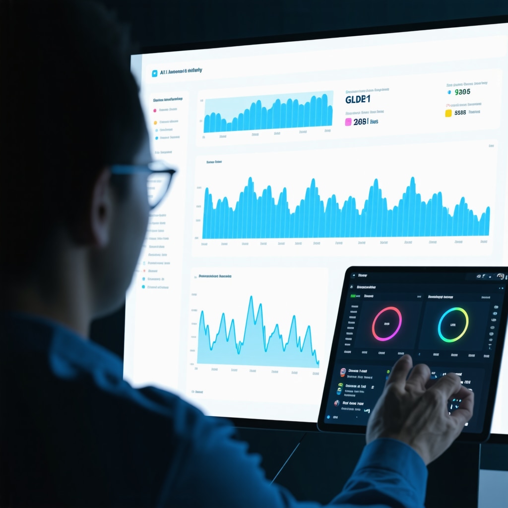 AI-powered digital dashboard showing glucose trends and therapy optimization for GLP-1 treatment