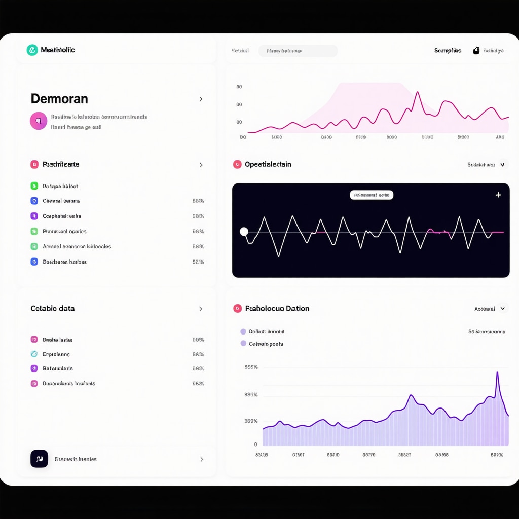 Digital dashboard showing metabolic and activity data for personalized Ozempic treatment