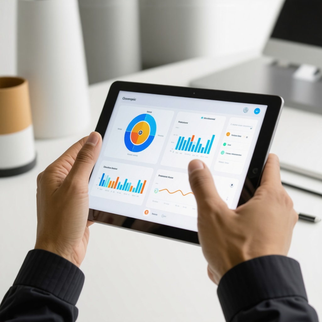 Tablet displaying digital health dashboard tracking Ozempic weight loss therapy progress