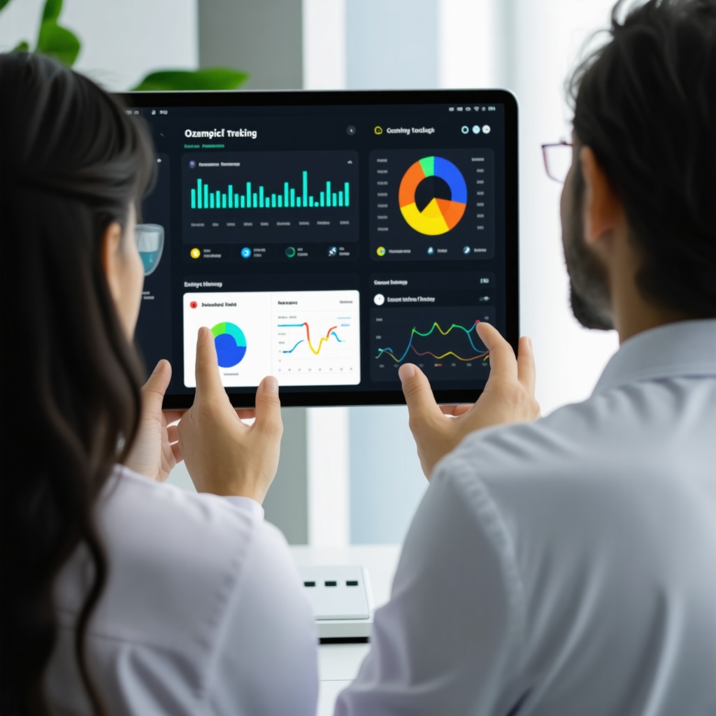 Patient and clinician viewing real-time digital health data and dosing schedules for Ozempic weight loss therapy