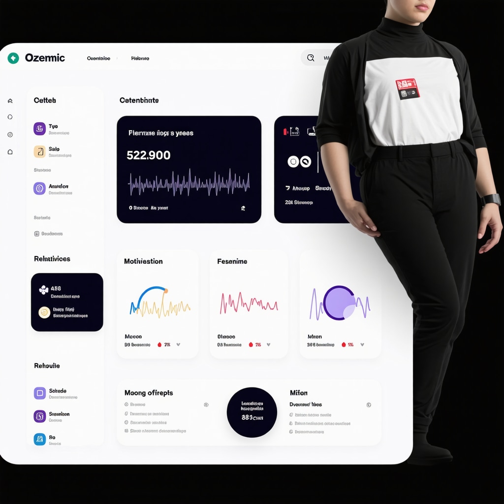 Digital health tools showing metabolic data and behavioral therapy support during Ozempic weight loss therapy