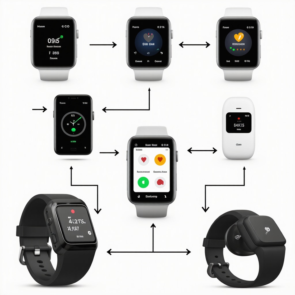 Infographic illustrating integration of digital health devices with personalized Ozempic treatment protocols