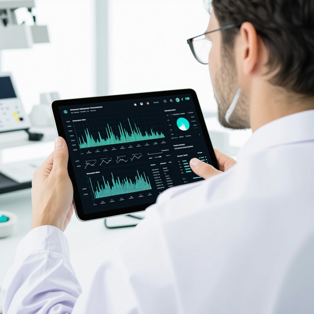 Clinician examining digital health data for personalized Ozempic dosage optimization