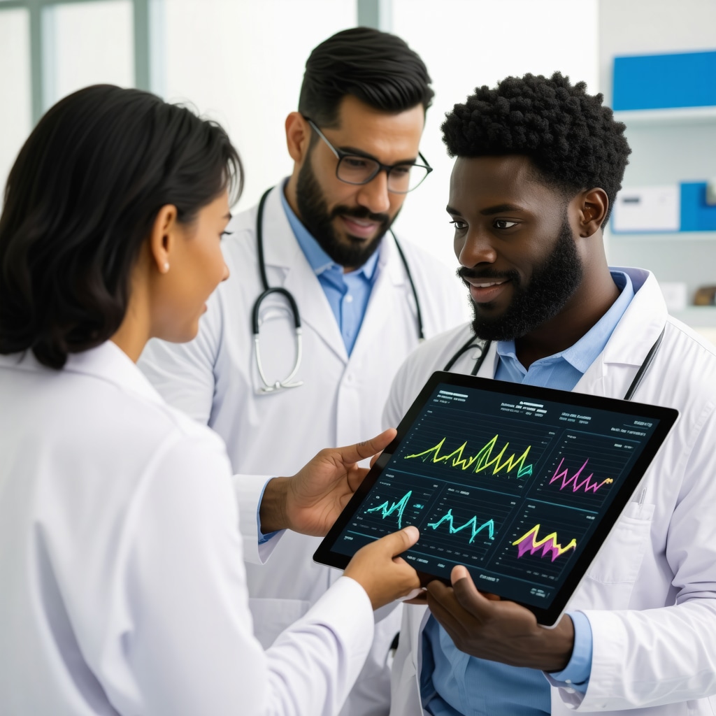 Medical professionals reviewing personalized Ozempic weight loss treatment plans with patient