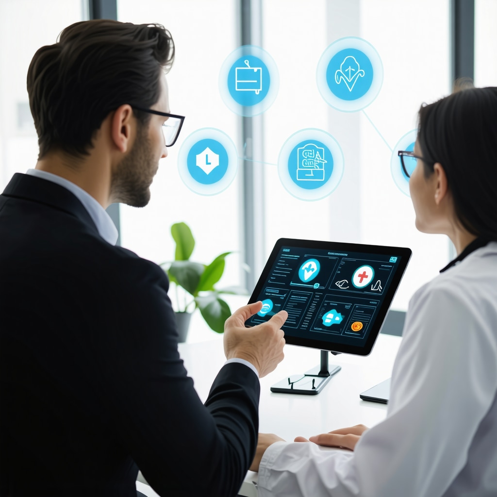 Healthcare professional consulting a patient using digital tools to personalize GLP-1 weight loss therapy