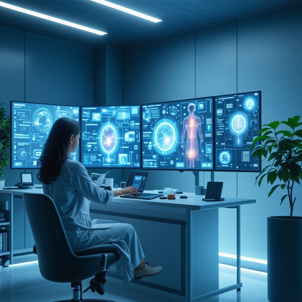 Patient and clinician reviewing genetic data and metabolic profiles for customized Ozempic treatment in a modern clinical environment.