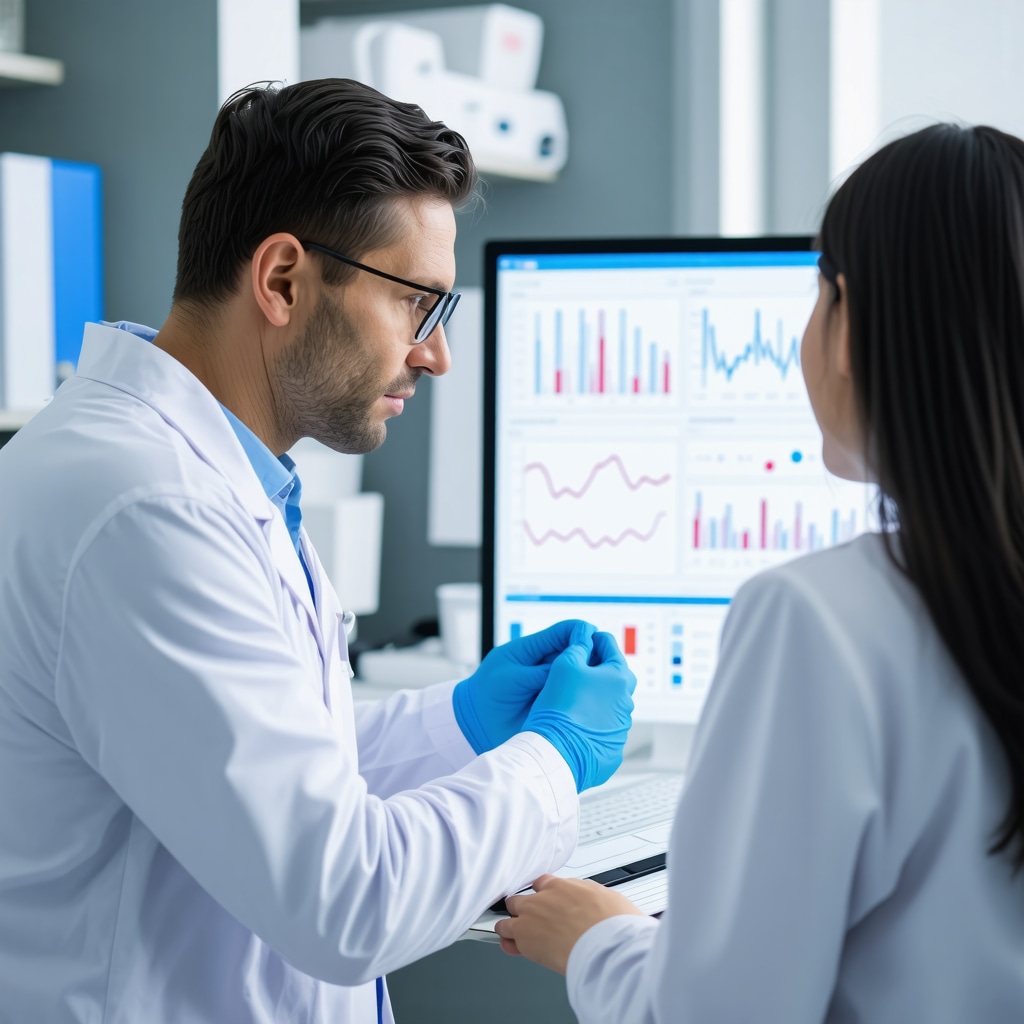 Healthcare professional discussing personalized Ozempic dosing with patient using clinical charts