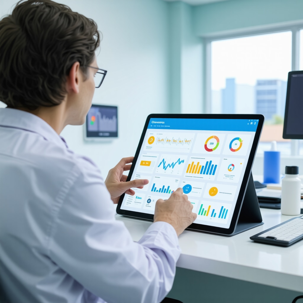 Patient and healthcare professional reviewing pharmacogenomic and digital health data for Ozempic therapy