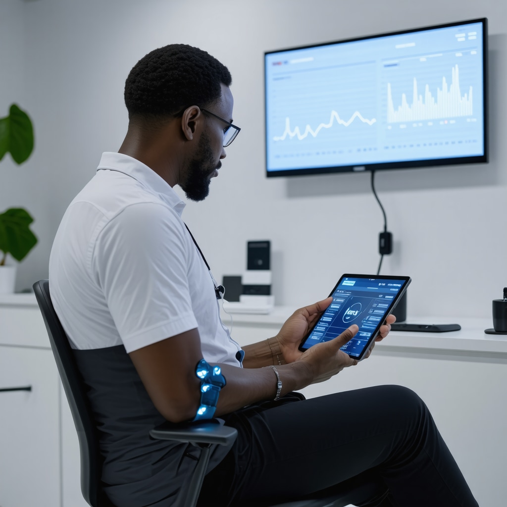 Patient with wearable biosensors monitored by physician for personalized weight loss using Ozempic and intermittent fasting