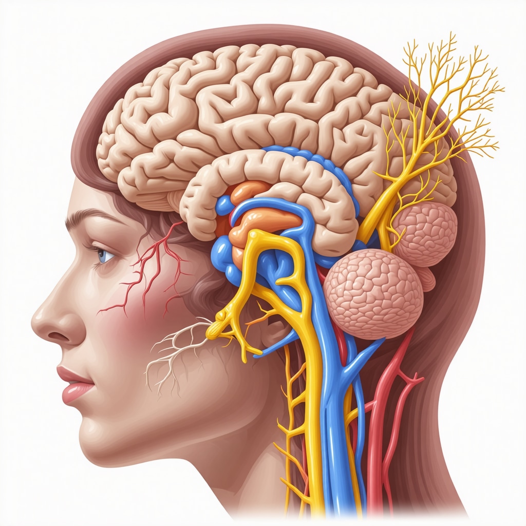 Illustration of semaglutide acting on GLP-1 receptors with genetic and neural pathway overlays