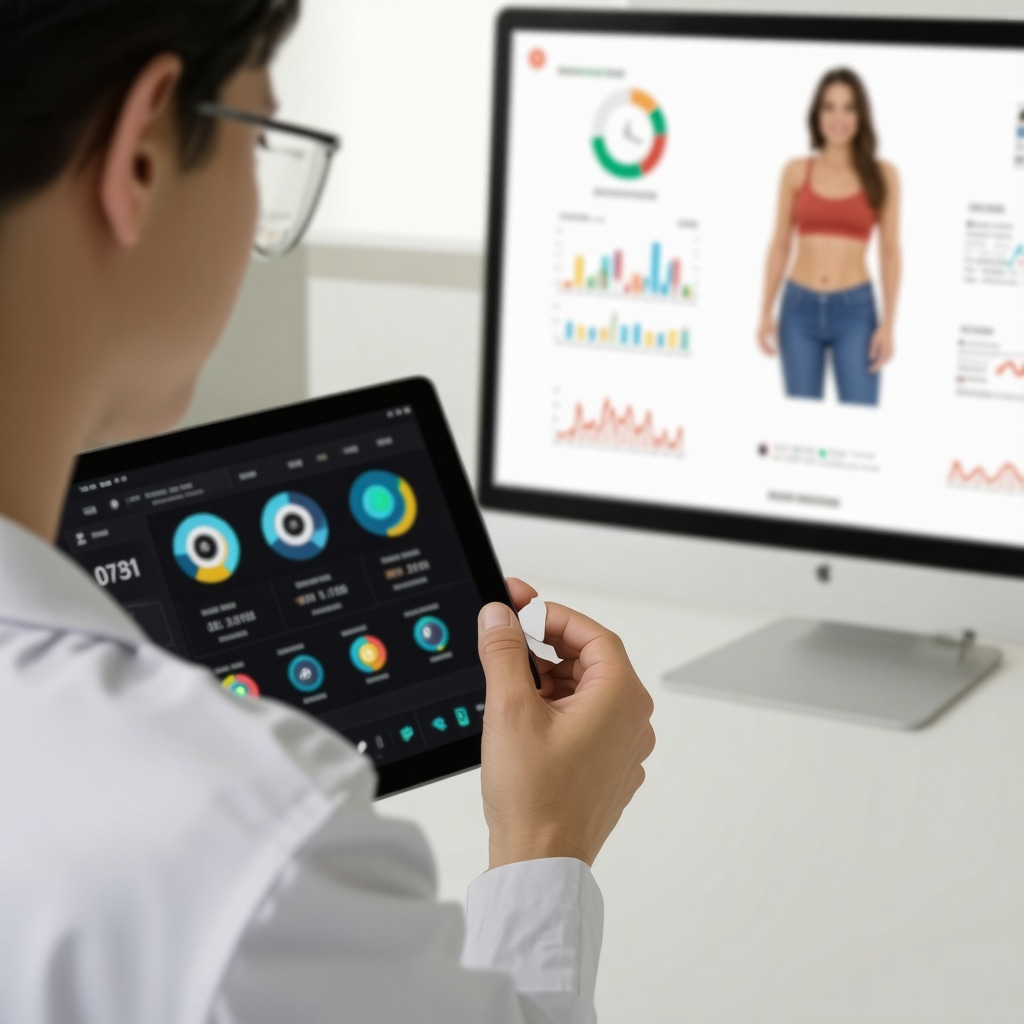 Doctor reviewing metabolic biomarkers and telehealth data for personalized Ozempic dosing and weight loss management