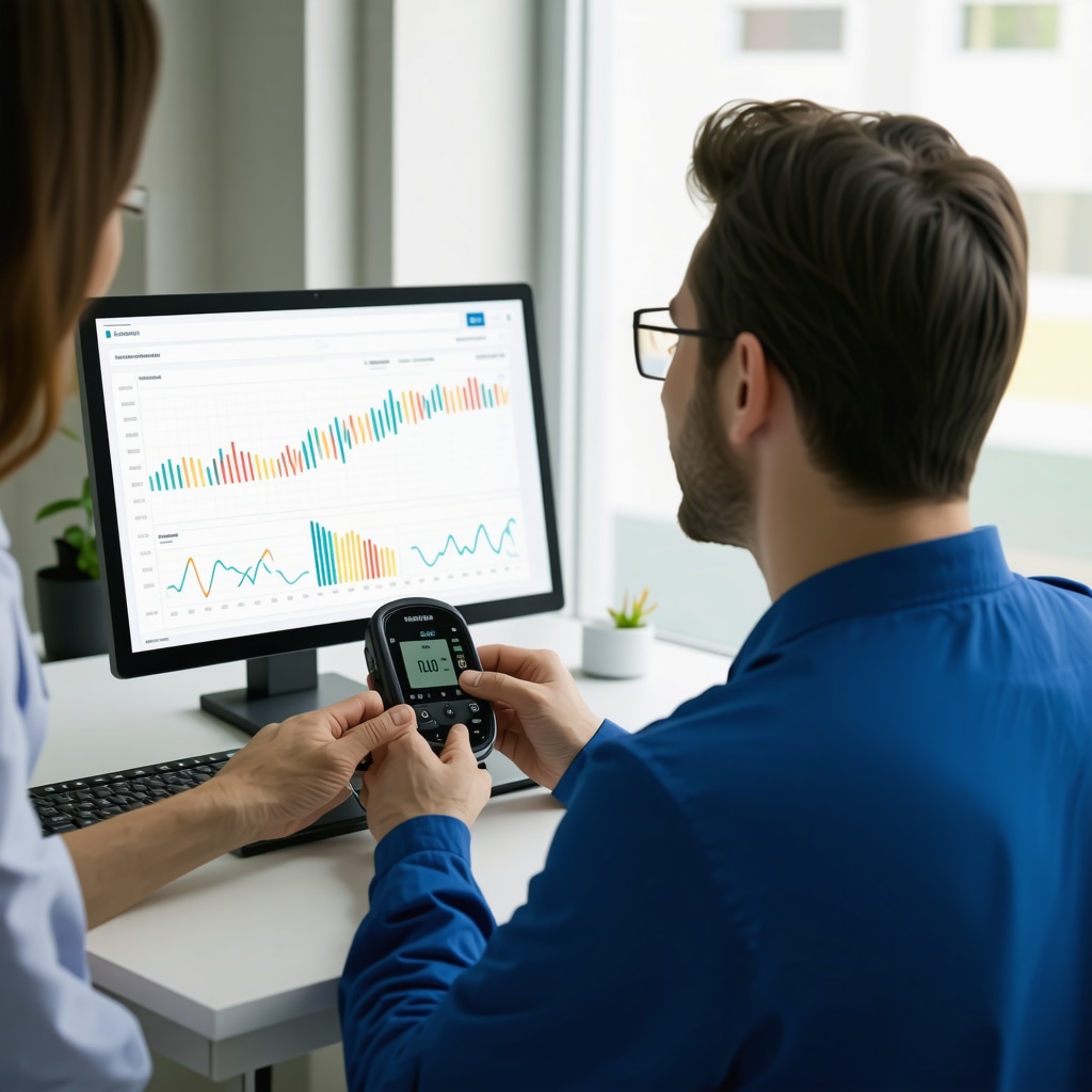 Healthcare provider reviewing genetic and CGM data with patient for personalized Ozempic weight loss treatment