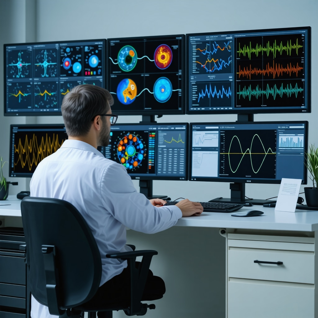 Clinician analyzing multi-omics data for personalized Ozempic weight loss treatment