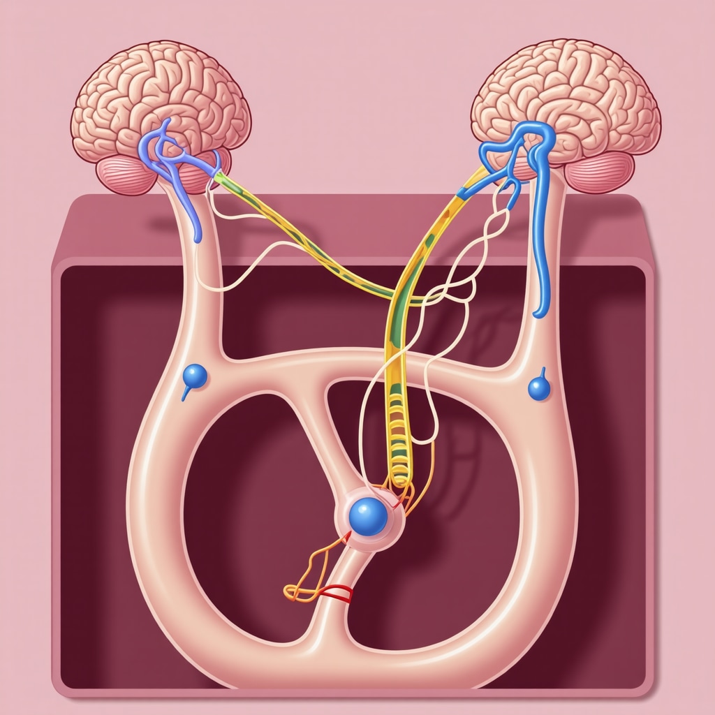 Diagram showing semaglutide crossing blood-brain barrier and interacting with hypothalamic neurons controlling hunger