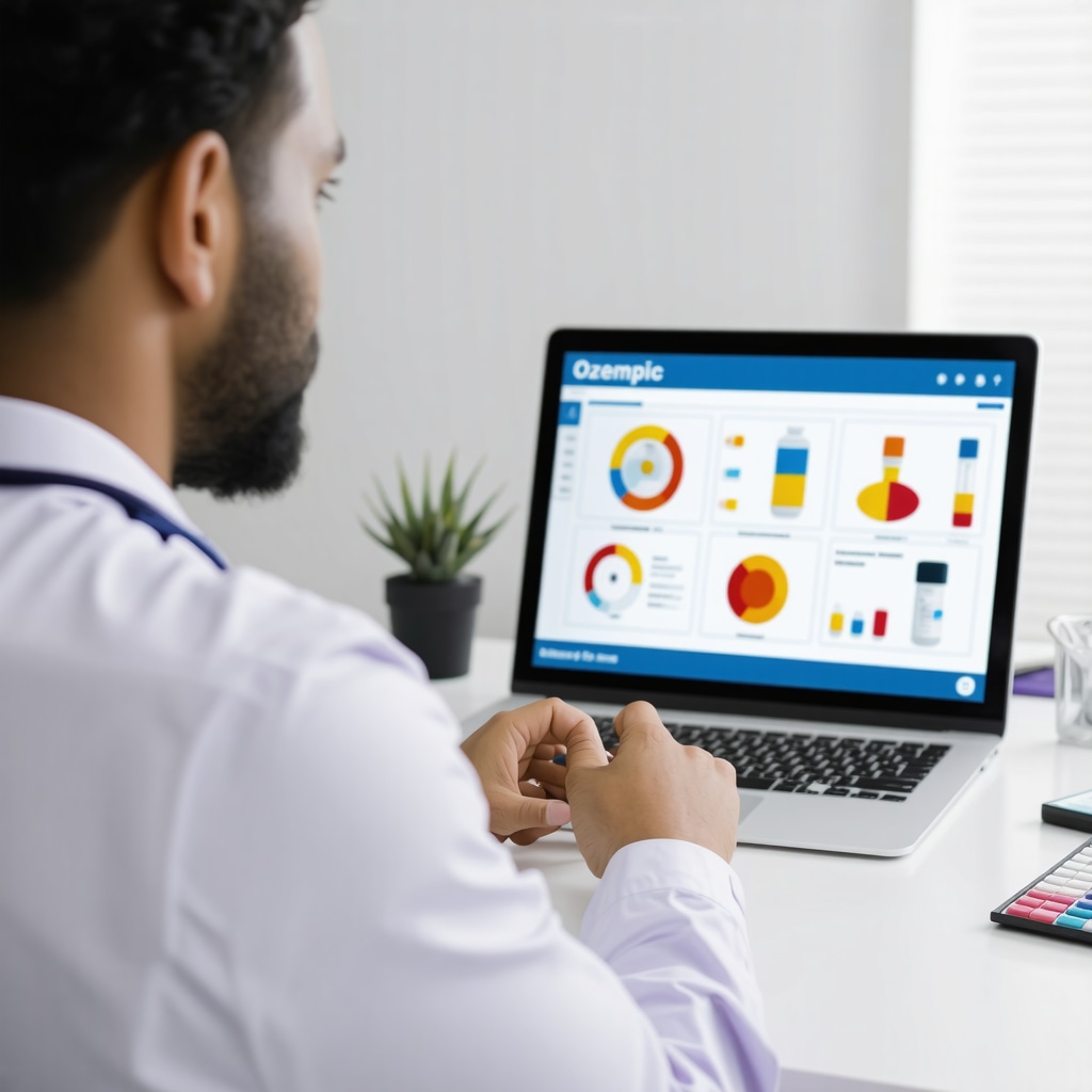 Doctor and patient engaging in telehealth consultation about managing Ozempic side effects