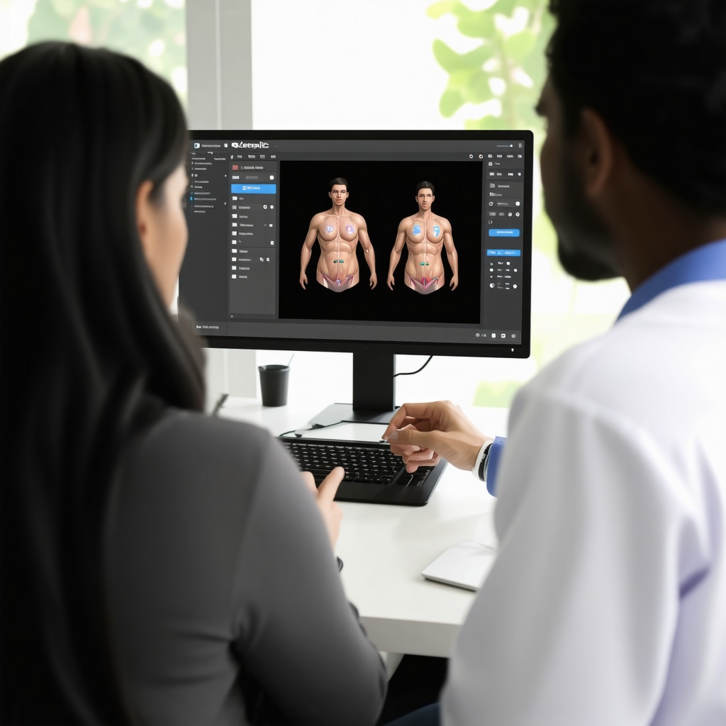 Patient and doctor engaging in a telehealth session discussing Ozempic treatment for weight loss