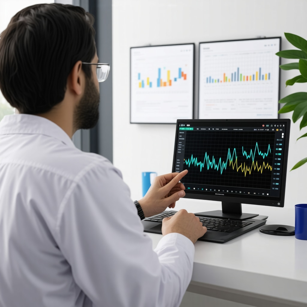 Physician remotely consulting patient with digital health data on screen showing personalized Ozempic dosage planning