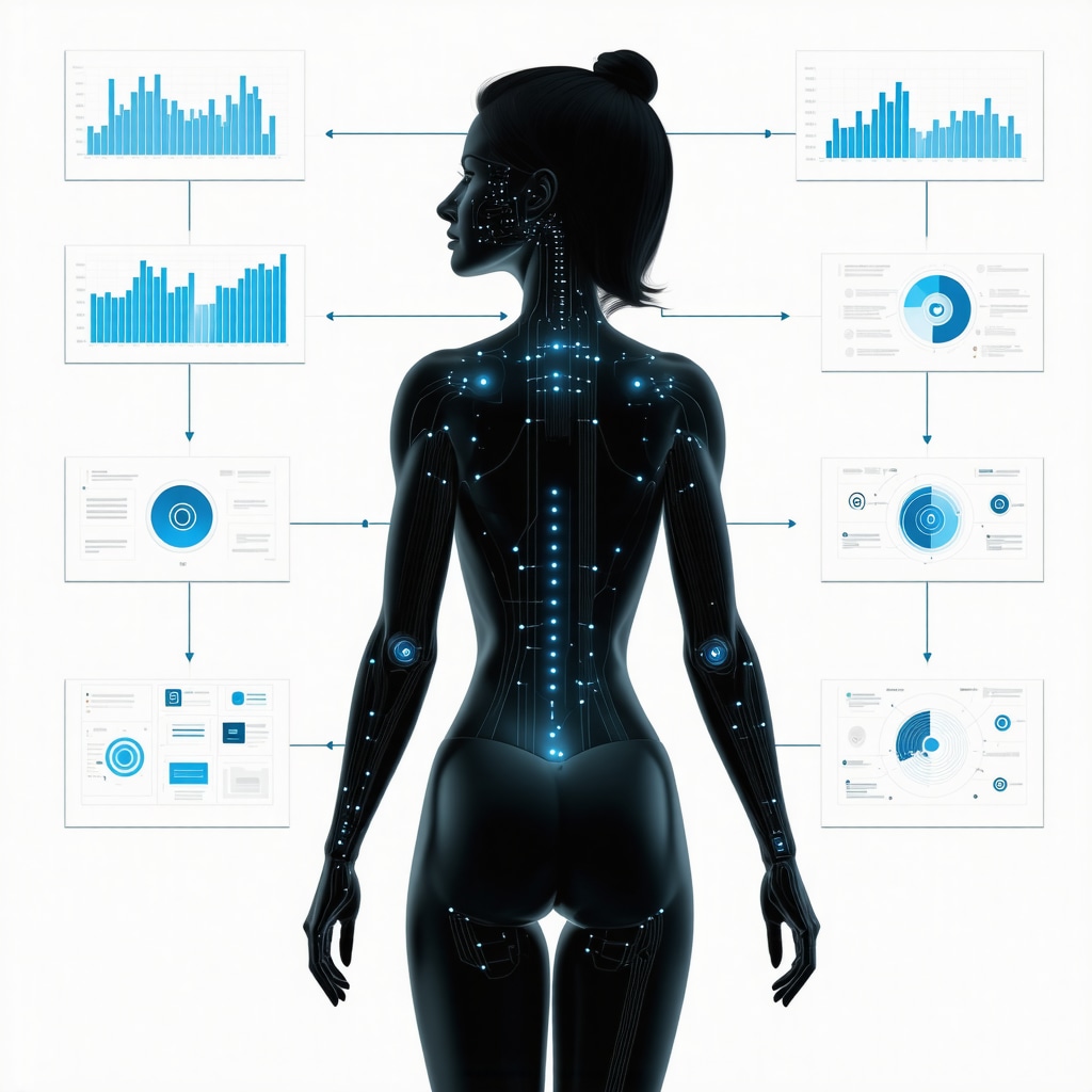 Illustration of AI data analysis in telehealth for weight management