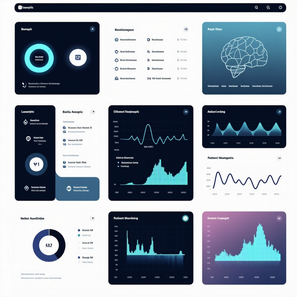Digital health dashboard showing biometric data and AI analytics for Ozempic treatment monitoring