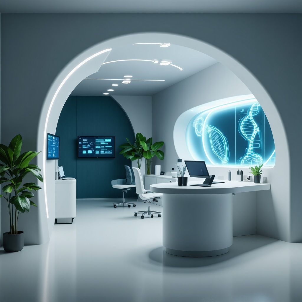 Advanced medical technology analyzing genetic and metabolic data for tailored Ozempic therapy