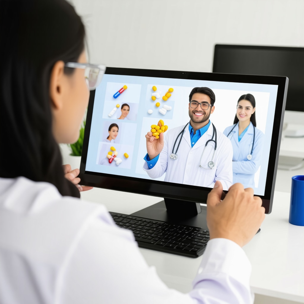 Doctor and patient in a virtual consultation discussing weight management medication