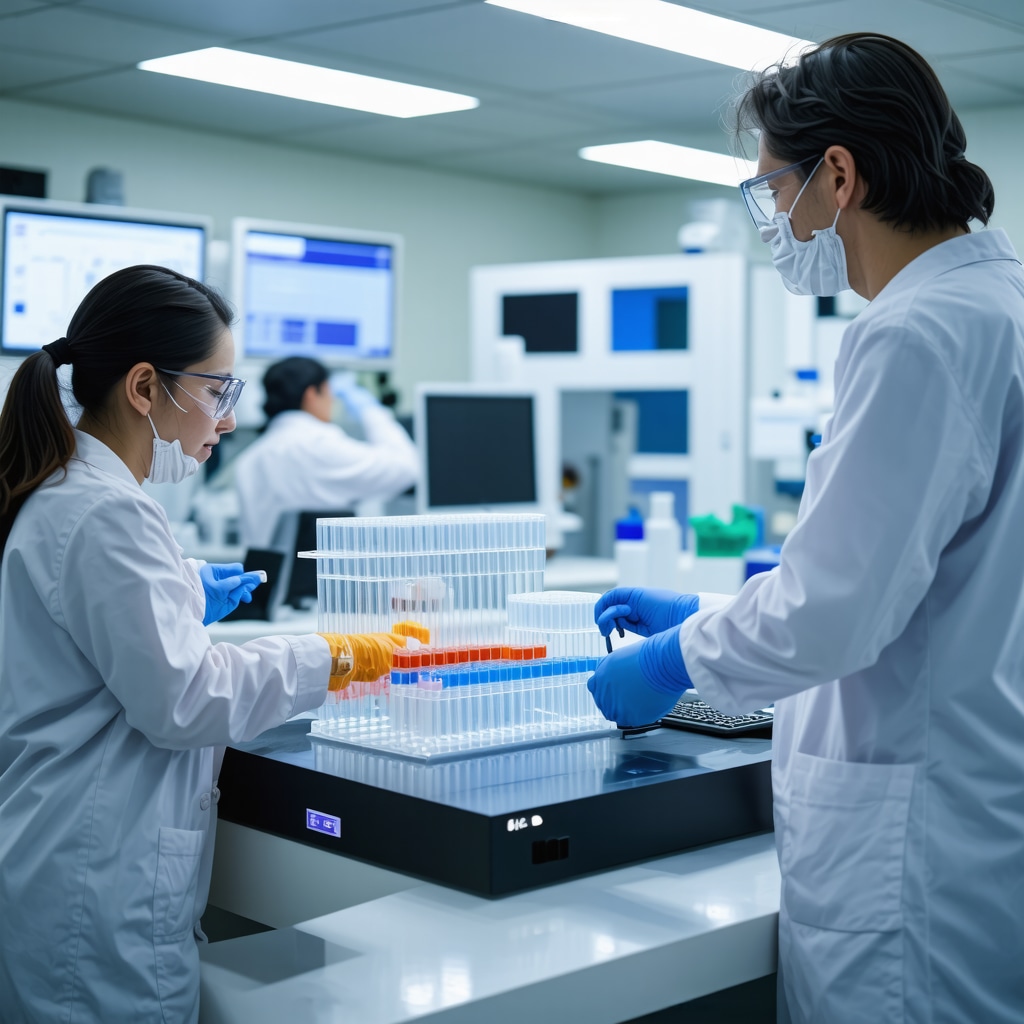 Laboratory technician analyzing biomarkers for tailored weight loss treatments.