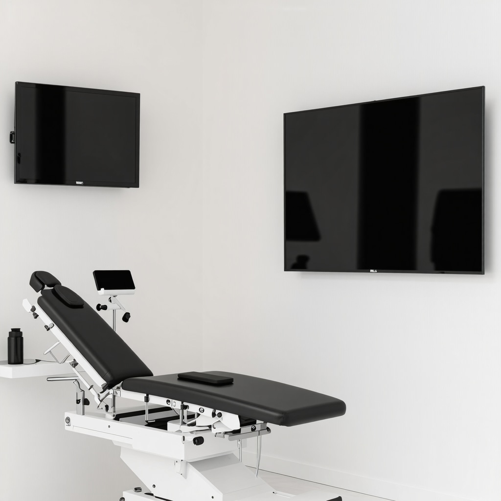 High-tech medical clinic with advanced diagnostics and caring professionals