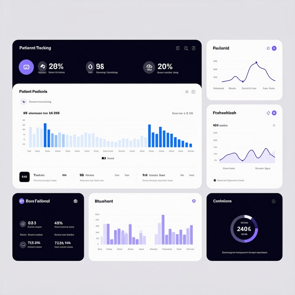 A futuristic health dashboard showcasing weight, blood sugar, and activity data for patients using Ozempic.