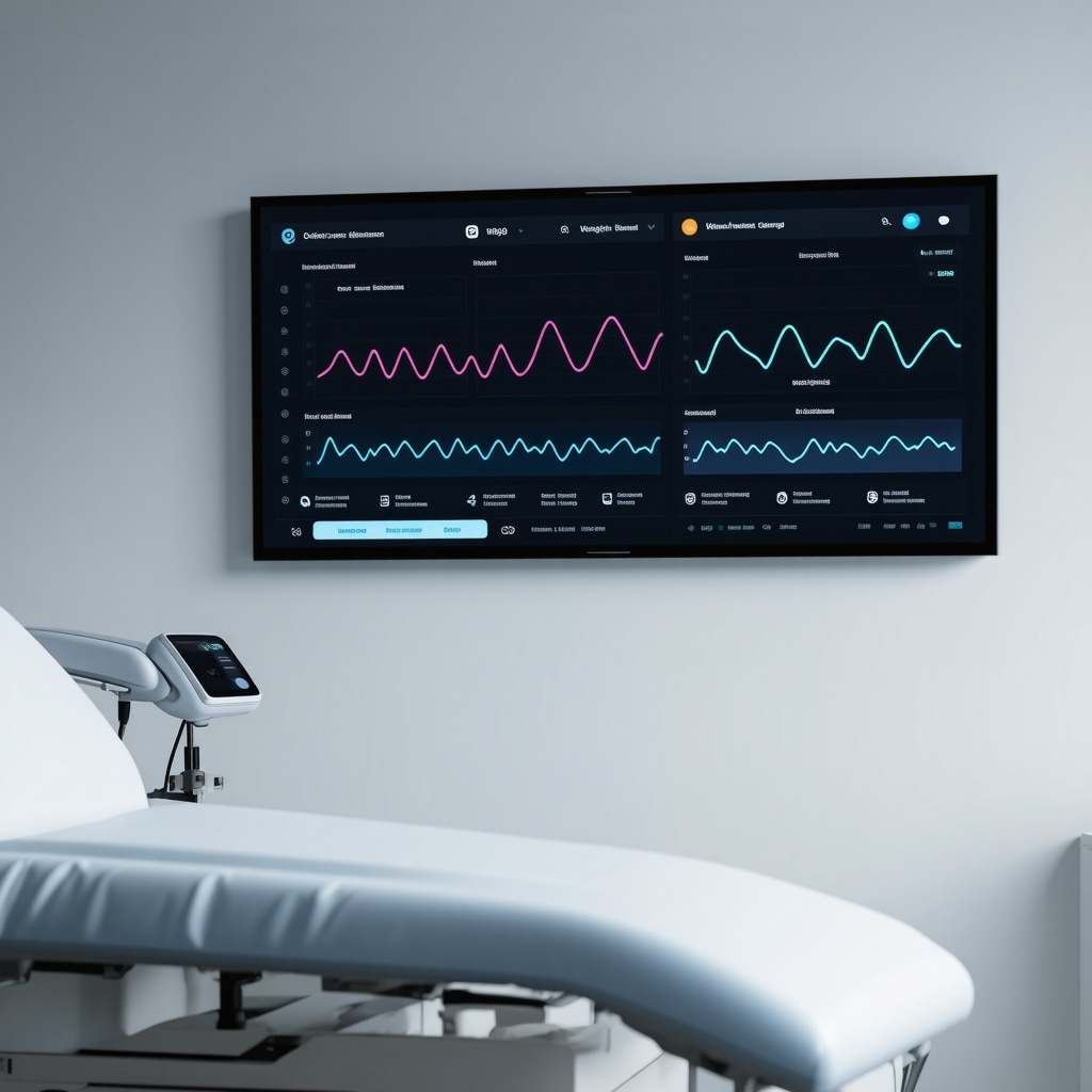 Digital health dashboard showing patient biometric data and weight loss progress during Ozempic treatment