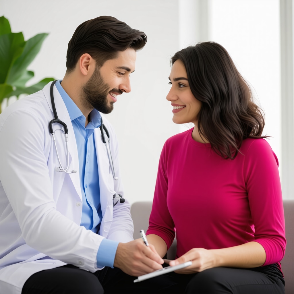 Medical professional discussing Ozempic weight loss plan with patient