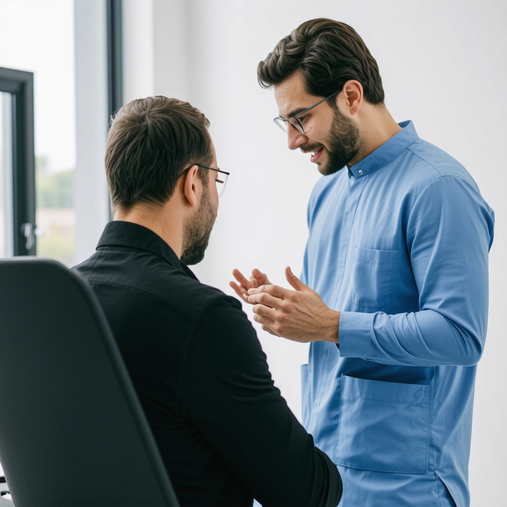 Doctor explaining Ozempic’s long-term safety and efficacy to a patient in a clinical setting