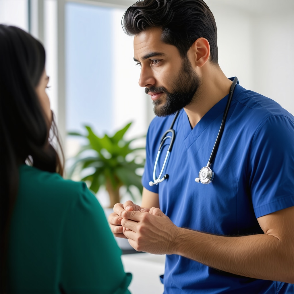 Doctor advising patient on Ozempic therapy in clinic