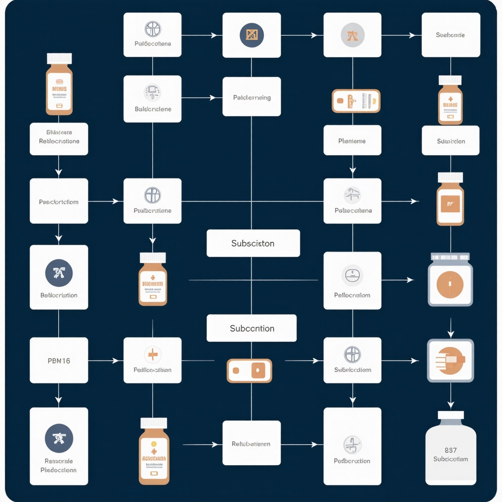 Flowchart illustrating innovative models of medication delivery and cost savings for Ozempic