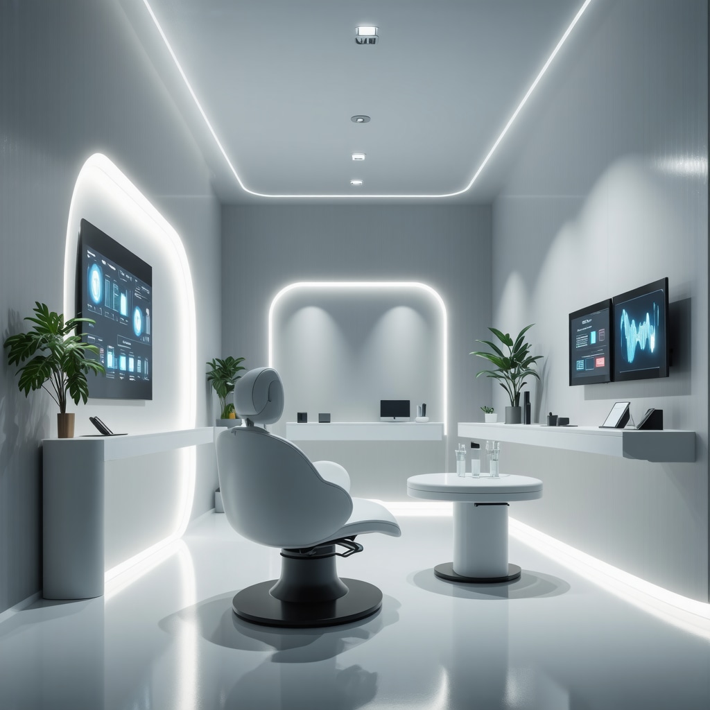 High-tech clinic with digital health tools and personalized care