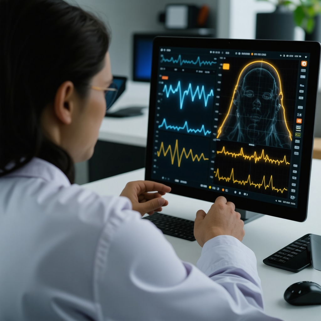 Healthcare professional reviewing digital health data for weight management