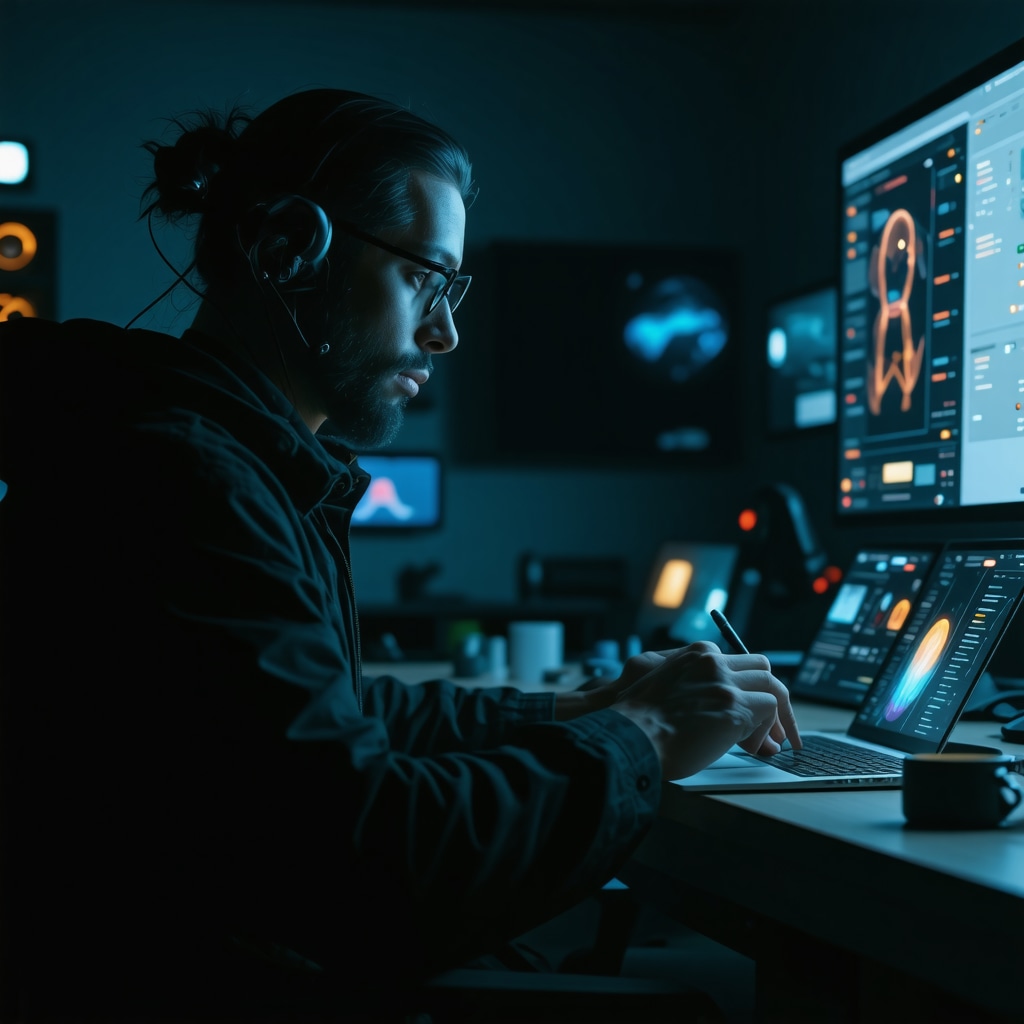 Futuristic telehealth devices and AI analytics used for personalized Ozempic dosing in weight management