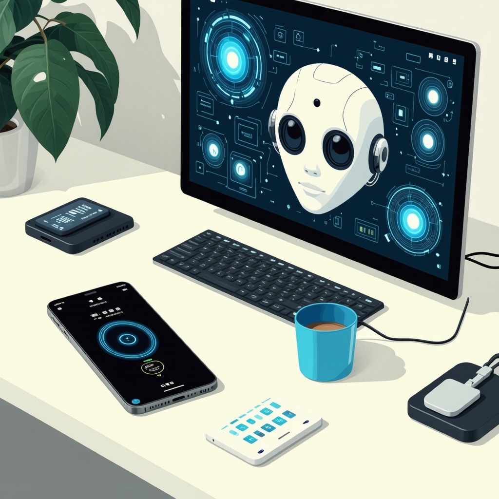 AI data streams and remote health monitoring devices visualized for weight management in telehealth