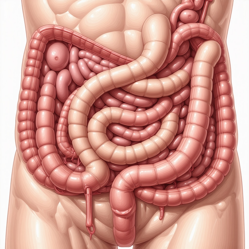 Diagram depicting how the gut adapts to Ozempic over time, reducing side effects