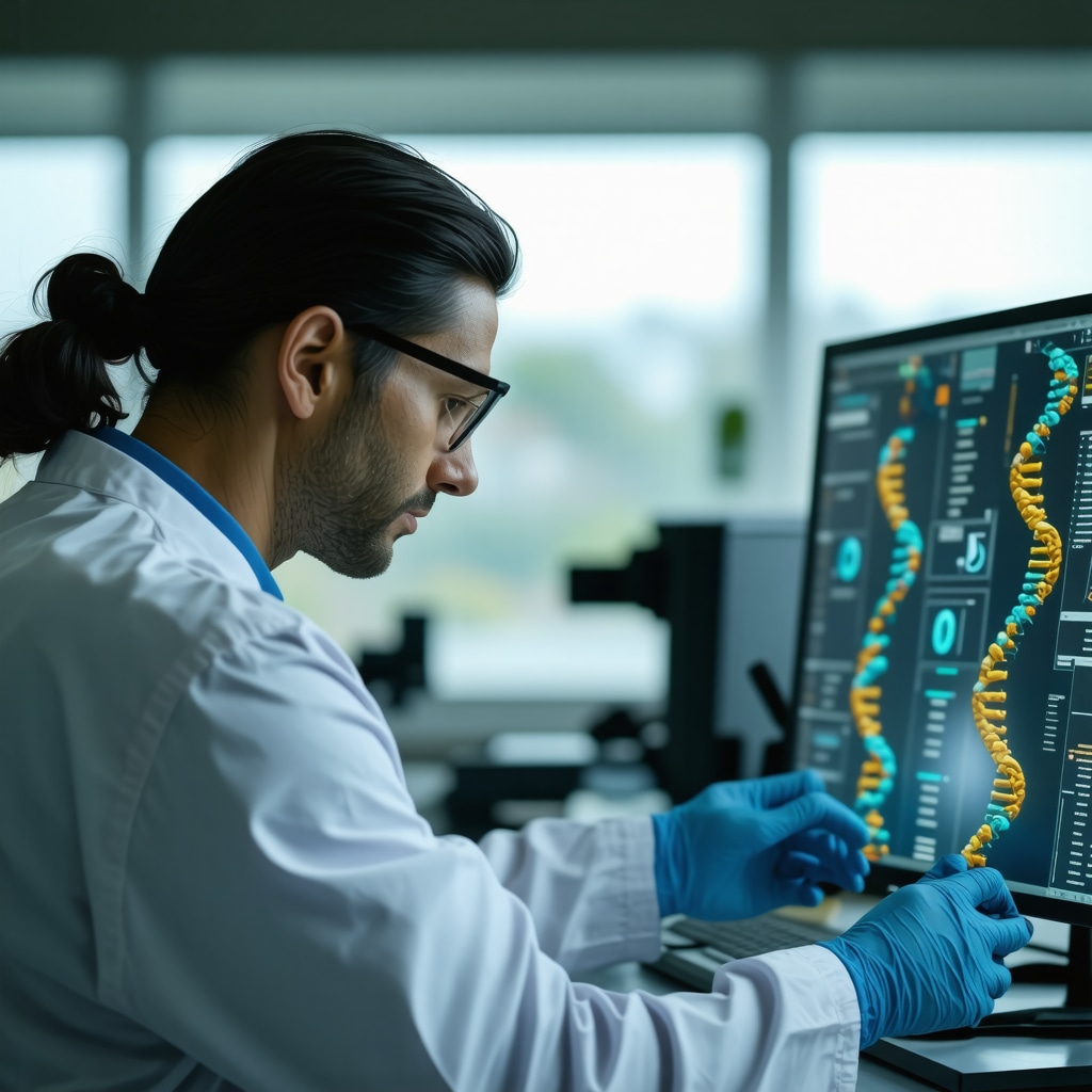 Doctor reviewing genetic test results for tailored Ozempic therapy