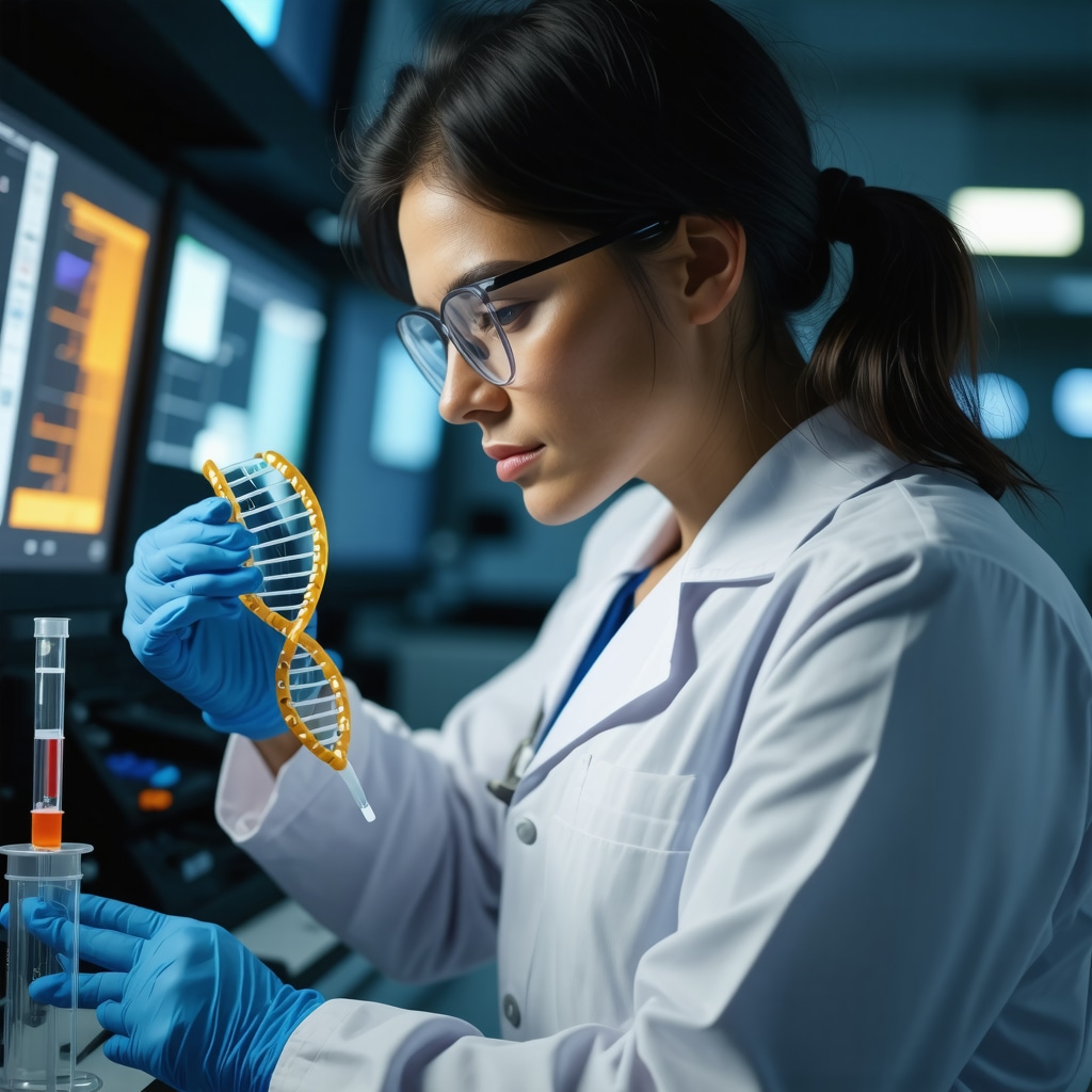 Healthcare professional analyzing genetic data for personalized Ozempic weight loss treatment
